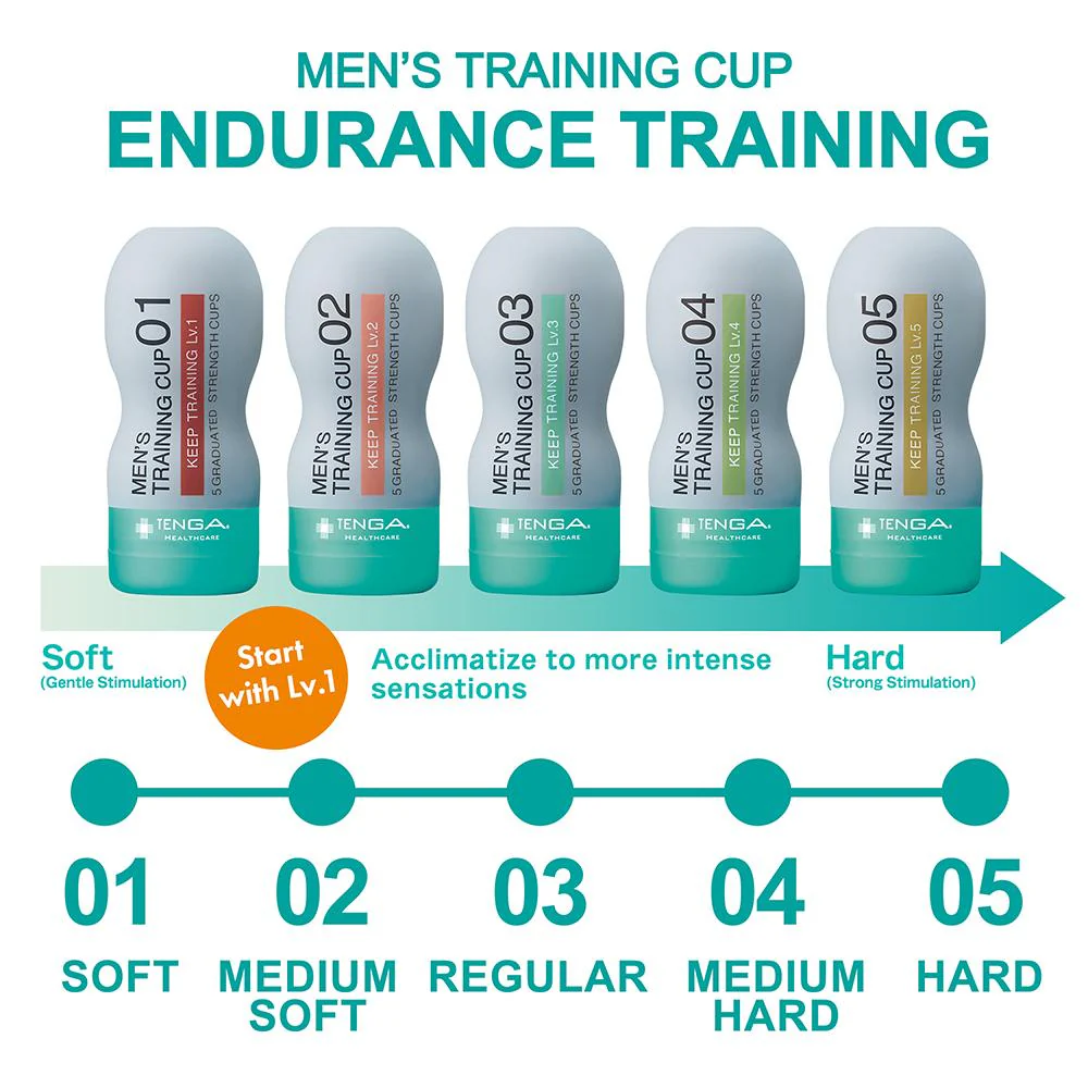 Tenga Men Keep Training Hard 01 (Grey)