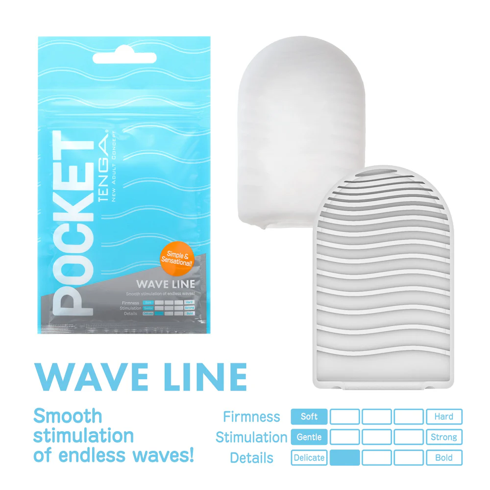Tenga Pocket [Wave Line]-Disposable