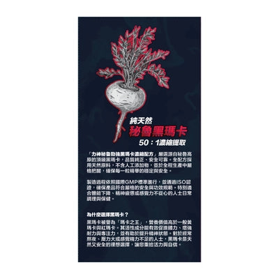 HARDMAN 力神 勁強黑瑪卡 50倍濃縮 (90粒)
