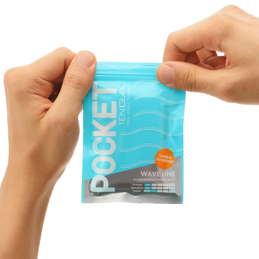 Tenga Pocket [Wave Line]-Disposable