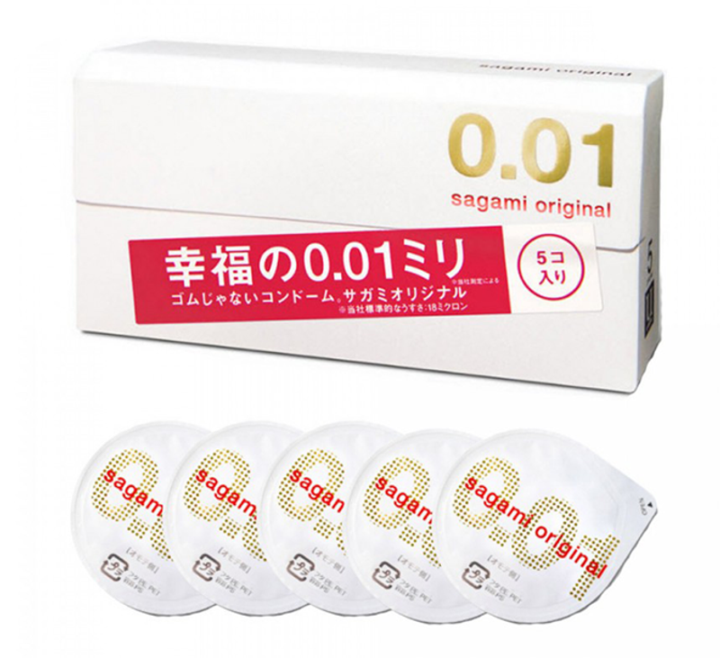 Sagami 0.01 PU Condom 5s